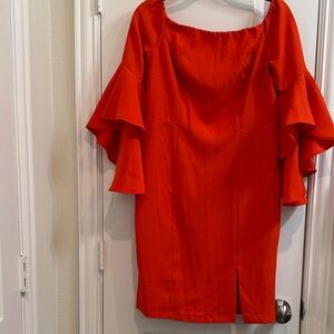 VENUS Bright Orange Dress